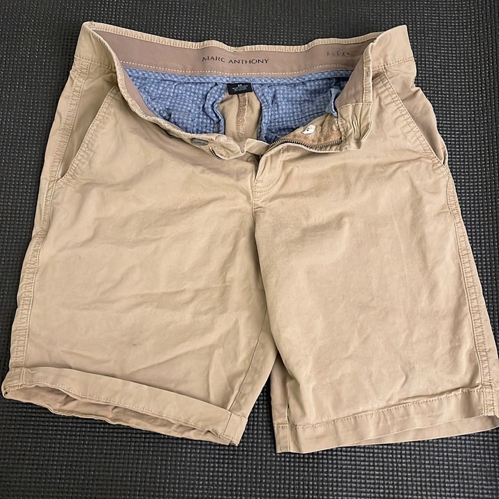 Marc Anthony Pima chino shorts Modern Stretch Khaki Shorts